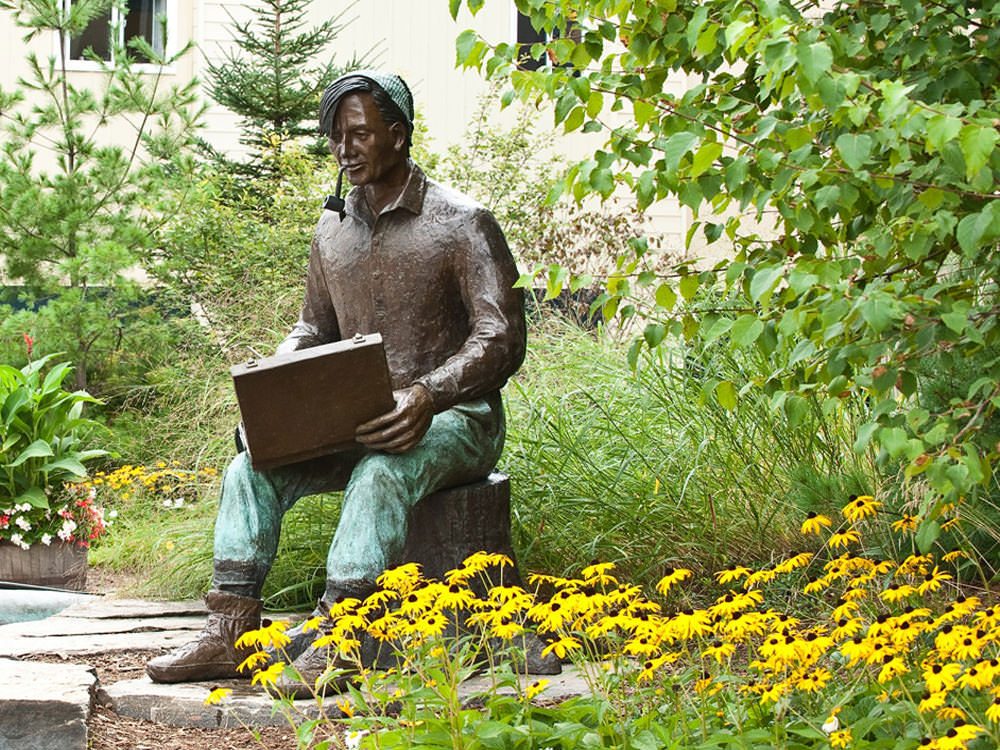 Statue de l'artiste du Groupe des Sept Tom Thomson à Huntsville