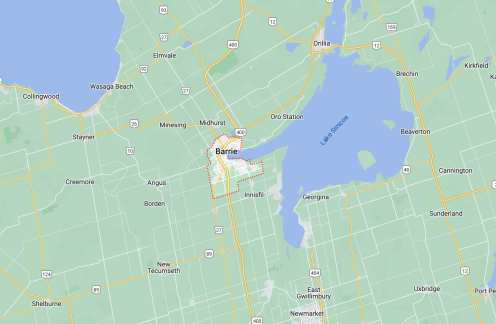 Map of Barrie