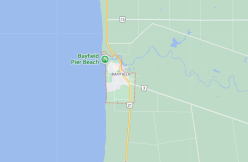 Map of Bayfield