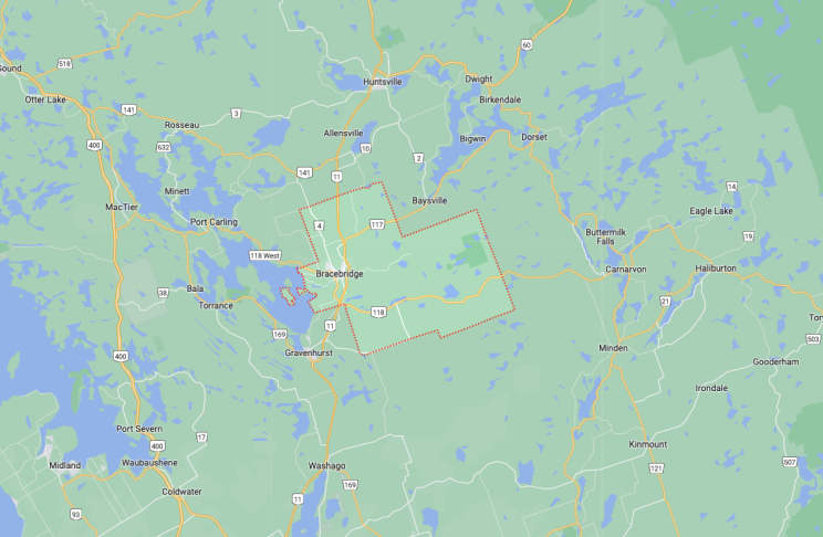 Map of Bracebridge