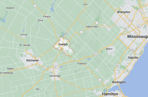 Map of Guelph