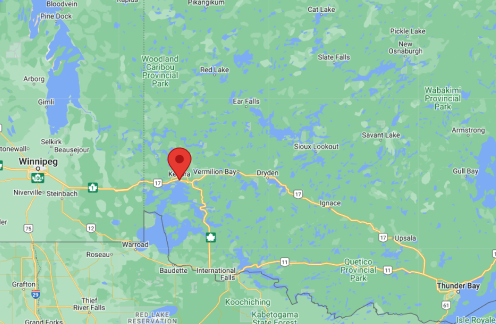 Map of Kenora