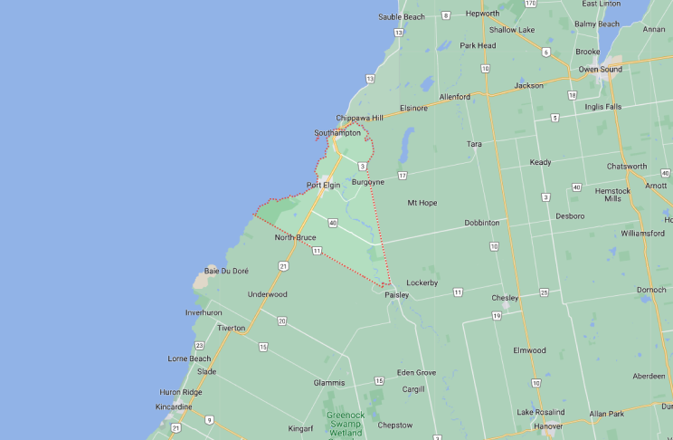 Map of Saugeen Shores