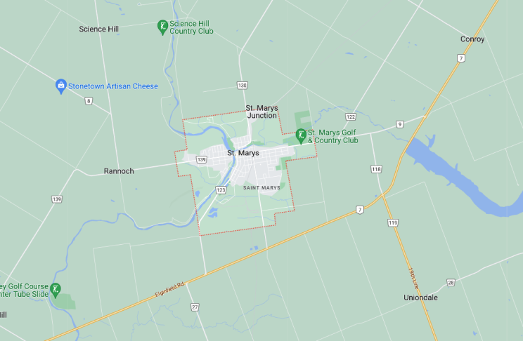 Map of St. Marys