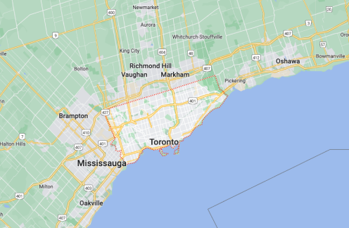 Map of Toronto