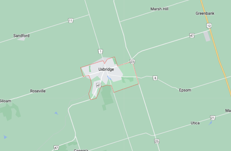 Map of Uxbridge