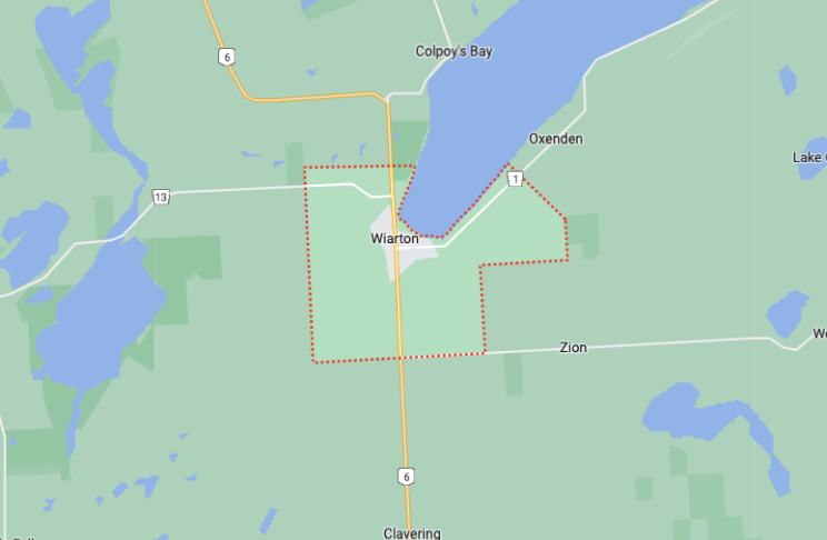 Map of Wiarton